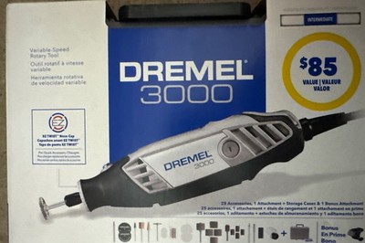 Dremel 3000-2/25-P 120V Corded  Rotary Tool 25 Acc/ Storage Case Extra 200pc Acc