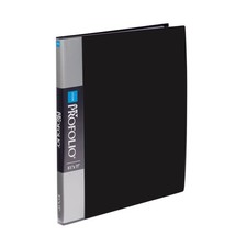 PROFOLIO Classic 8.50x11 Black Art Portfolio Binder with Plastic Sleeves for ...