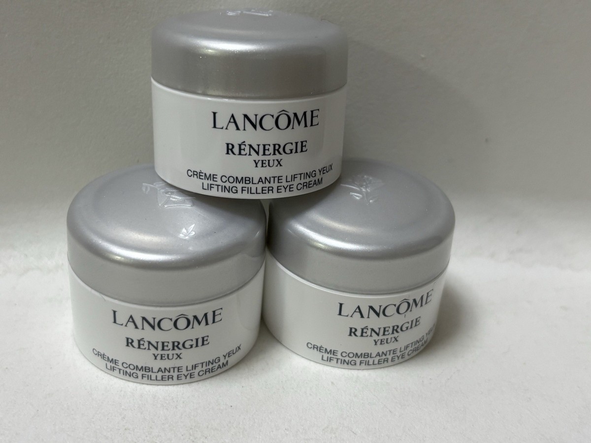 LANCOME Renergie Yeux Lifting Filler Eye Cream Bundle 3 x 5ml Pots