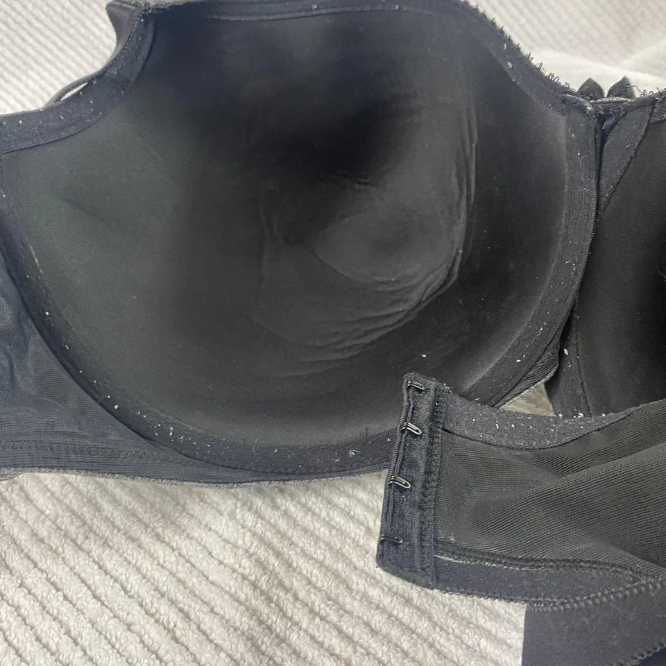 Torrid Curve Bra Womens 46DD Gray Sexy T-Shirt Underwire Lace Trim Adjustable - Image 4 of 4