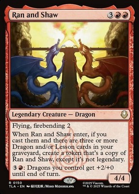 x1 Ran and Shaw R MTG Avatar: The Last Airbender M/NM, English