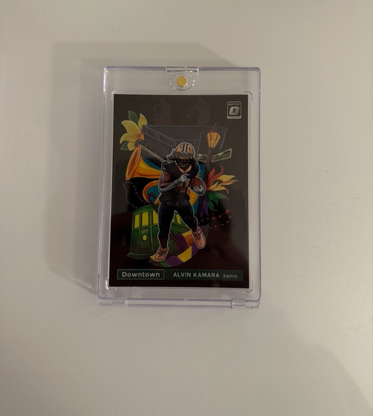 2021 Panini Donruss Optic Downtown Alvin Kamara #DT-22 BLACK PANDORA /25 SSP🔥💥