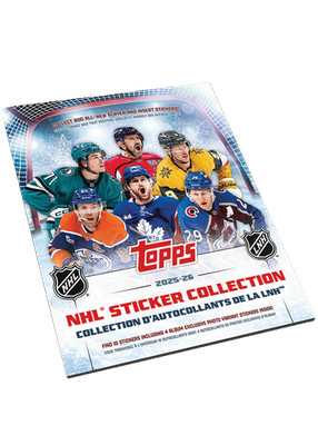 2025-26 TOPPS NHL Collection Sticker Album 10 Stickers Brand New SHIPS ASAP QTY