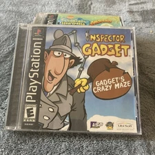 Inspector Gadget Crazy Maze (PlayStation PS1) Complete CIB W/ Reg Card Tested