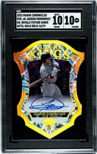 2023 Panini Chronicles Crown Royale Jasson Dominguez GOLD /19 SGC 10 w/10 AUTO