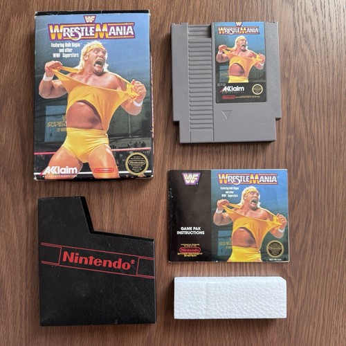 WWF WrestleMania (Nintendo Entertainment System, 1988) CIB NES Complete in Box