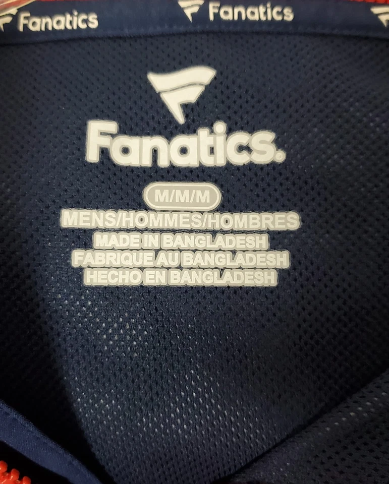 Men NBA Basketball Washington Wizards Hooded Pullover 1/2 Zip Windbreaker Size M - Image 4 of 4