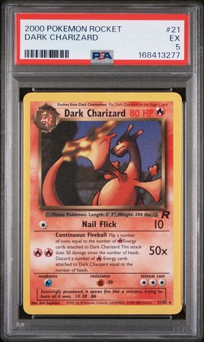 Dark Charizard (Unlimited) graded PSA 5 for sale on eBay