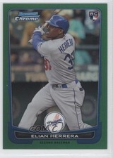 2012 Bowman Chrome Rack Pack Green Refractor Elian Herrera #177 0l2