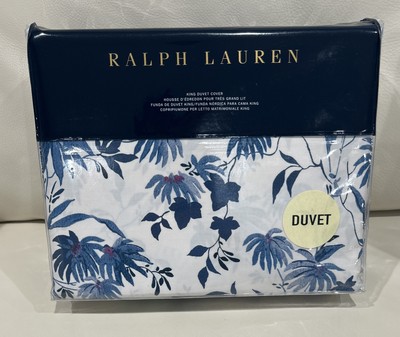 Ralph Lauren Home King  Duvet Cover Adelaide Blue Floral New