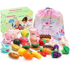 Silicone Tea Set, Silicone Tea Party Set, Food Grade Pretend Play Tea Colorful