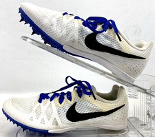 Nike Zoom Rival M 8 Track Spikes Men  s 7 White Blue New w/ Bag  Wrench 806555-1