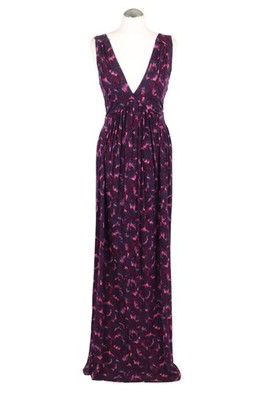 French Connection Damen Kleid Gr. 38 (UK 12) Mehrfarbig Viskose A-Linie Dress