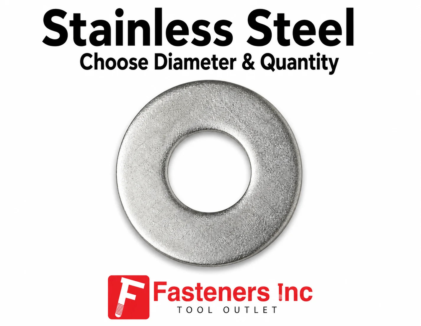 Flat Washers Stainless Steel 18-8, Full Assortment of Sizes Available in Listing