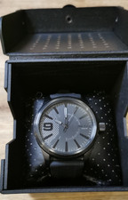 Coole Herrenuhr von Diesel RASP DZ 1807, komplett schwarz, 47 mm, neu mit OVP
