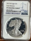 2019 W AMERICAN SILVER EAGLE NGC PF70 EARLY RELEASES