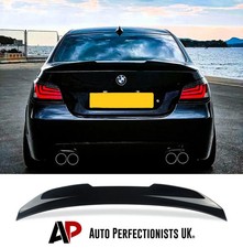 For BMW 5 Series M5 E60 Gloss Black Rear High Kick Ducktail PSM Spoiler Boot