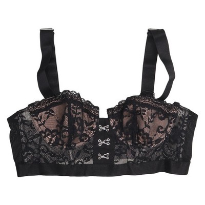 Adore Me, BH, Größe: 75C, Schwarz, Elasthan/Polyamid, Blumen, Spitze, Damen #ZoK