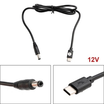 USB Type-C to 9/12/15V DC 5.5mm*2.5mm Adapter 1m 39.37inches PD Charger Cord USA