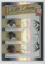 2005 Donruss Elite Teams /1500 Manny Ramirez Pedro Martinez David Ortiz HOF 0l2