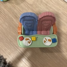 Fisher-Price Loving Family Dollhouse Blue  Pink Twin Baby Double High Chair