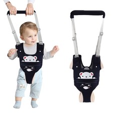 Ocanoiy Baby Walking Harness Handheld Walker Assistant Belt Dark Blue
