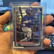 2024 Bowman Draft Josue De Paula #BDC-47 - Chrome Prospect Refractor (SP) - LAD