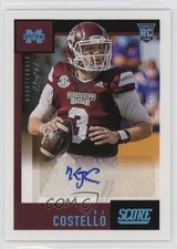 2021 Chronicles Draft Picks Score Rookie Platinum 1/1 KJ Costello Auto b8h