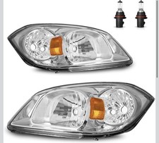 Roadeal Headlights Wbulbs 2005-2010 Chevy Cobalt Pontiac G5 Driver Passenger Roadeal Headlights Wbulbs 2005-2010 Chevy Cobalt Pontiac G5 Driver Passenger