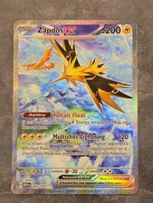 Zapdos EX 202/165 Scarlet & Violet  151 Holo Pokemon TCG (NM)!