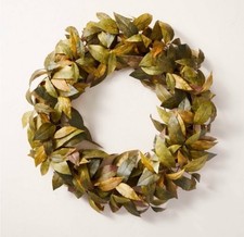 Hearth and Hand Magnolia Wreath Faux Bay Leaf Wreath 24 in