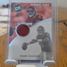 Press Pass 2009 Signature Edition Game Day Gear Mark Sanchez USC Jersey #GDG-MS