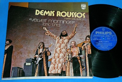 Demis Roussos - Velvet Mornings BRAZIL LP 1972 1st press Aphrodite´s Child