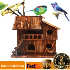 Squirrel House Nesting Box Bird Nature Animals Safety Wooden Nest Protector USA