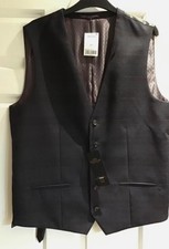 MENS NEXT WAISTCOAT 42” CHEST NAVY SIGNATURE ITALIAN WOOL GILET RETAIL £70