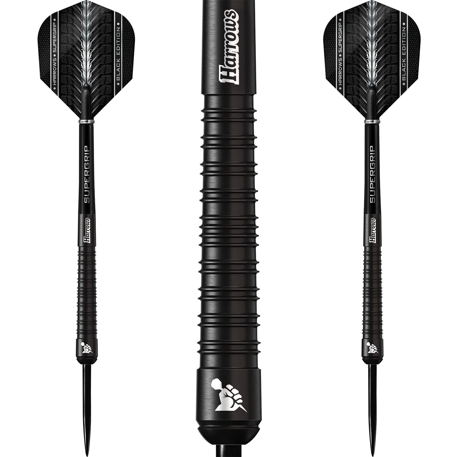 Harrows Steeldarts Supergrip Black Edition 90 Tungsten Steeltip Dart Steeldart 12690₽