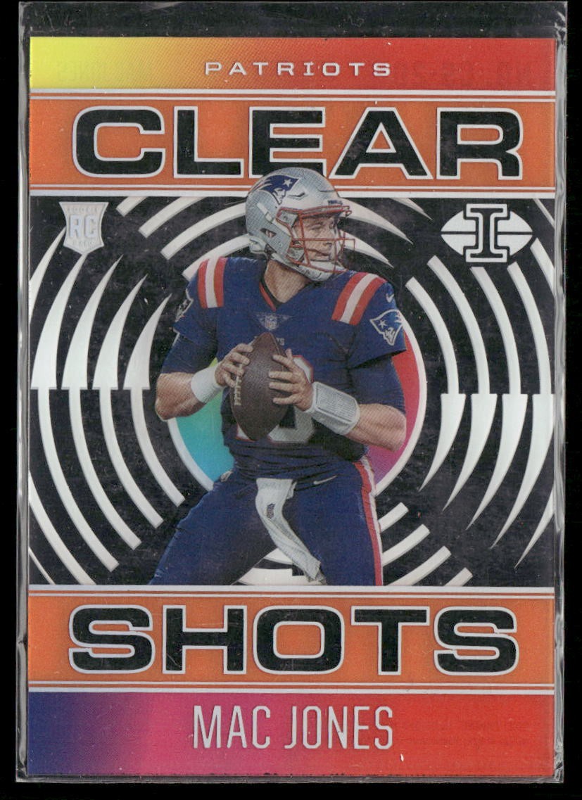 2021 Panini Illusions Clear Shots Mac Jones RC #CS-20 New England Patriots