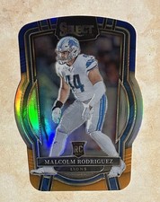 2022 Select #268 Blue/Orange D/C Malcolm Rodriguez RC 35/35 - ￼Detroit Lions