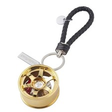 Car Tire Rim Brake Disc Pad Keychain Hellaflush Style Bag Charm JDM Mini New