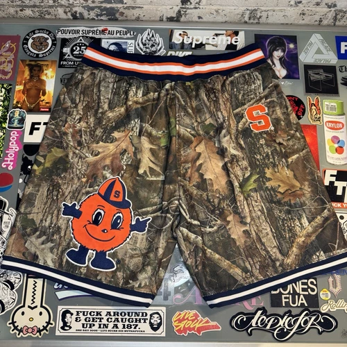Short Supreme Mitchell & Ness NCAA Syracuse taille L camouflage boisé