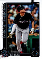 2025 Topps #585 Jonah Bride Miami Marlins