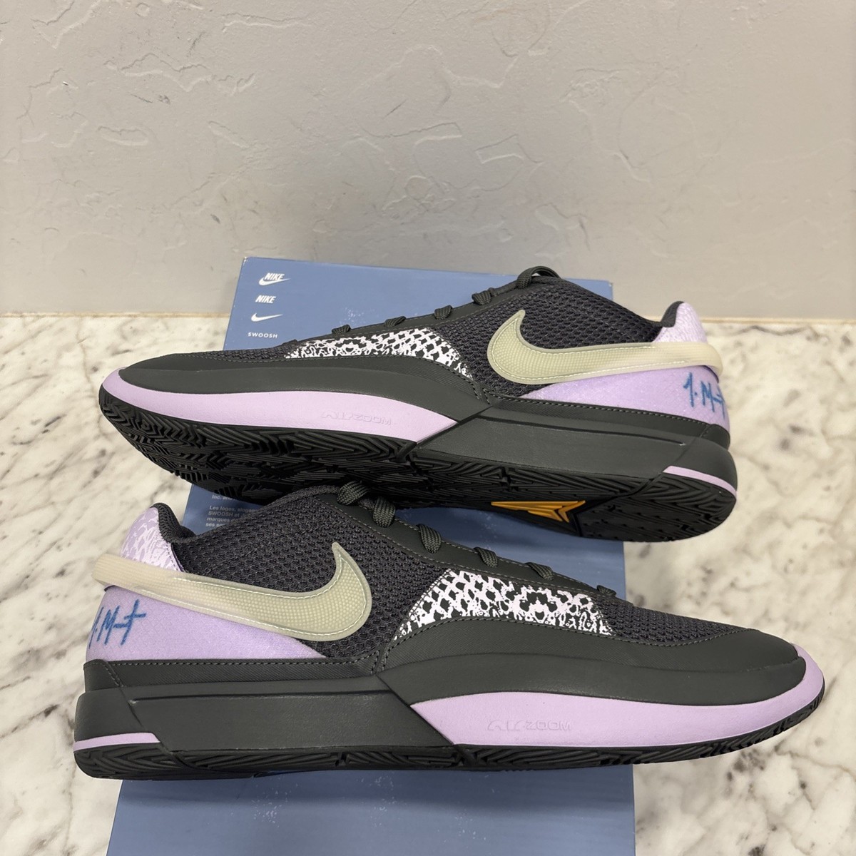 Nike Ja 1 “Personal Touch” Basketball Shoes Grey Purple Men's Sz