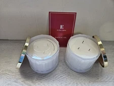 ELTON JOHN Slatkin + Co Set 2 SNOWY SPRUCE 14 oz Candles *New & Lightly Used*