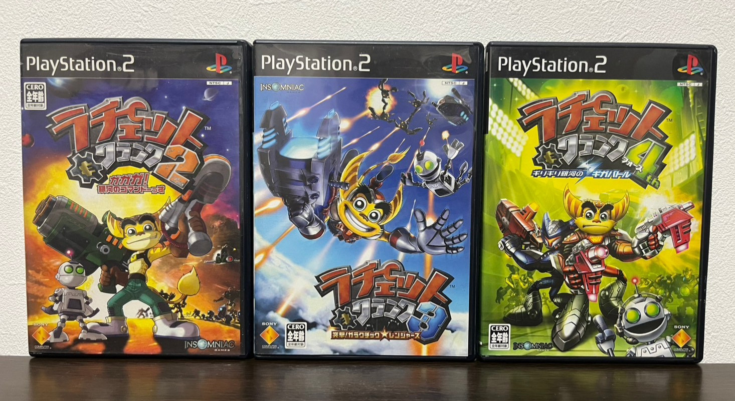 Jeux Ratchet & Clank 2 3 4 Sur Sony Playstation 2 PS2 Version Japonaise Testée