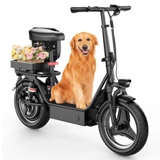 ASKGO 1000W 15AH 14" Foldable Commuter Electric Scooter w/Adjustable Seat 25MPH