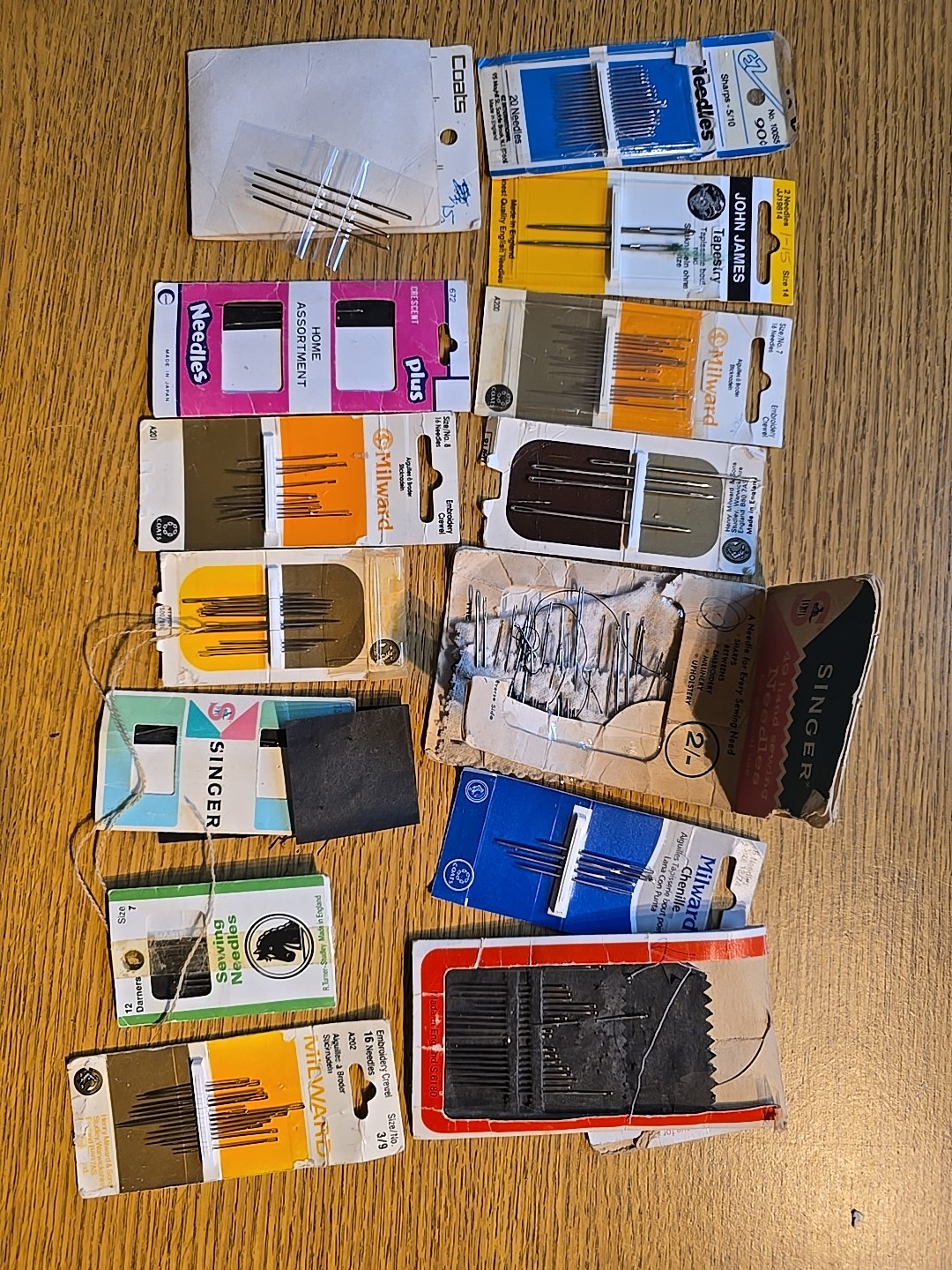 Joblot Of Sewing Needles, Various Sizes And Styles, Sewing And Crafts