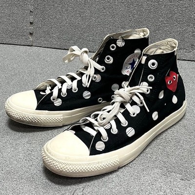 Men 9.0US Polka-Dot Heart Charm Converse Ct Cdg Play Collab Sneaker Shoes