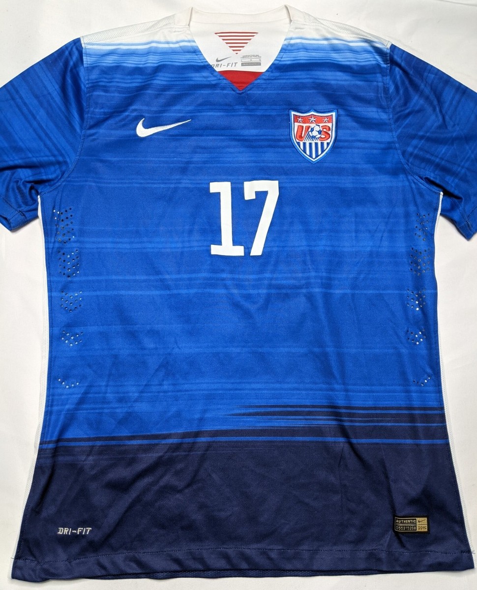 NIKE Jozy Altidore 17 USA NATIONAL TEAM Soccer Away Navy Jersey