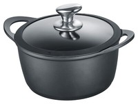 Berndes Vienna Kochtopf Mit Glasdeckel Antihaftbeschichtet Aluminiumguss Ø 24 Cm