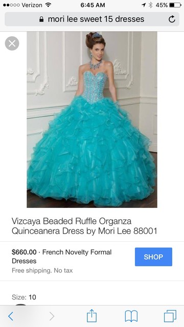 bahama blue 15 dress